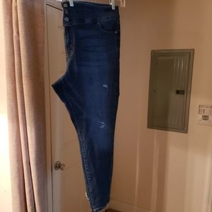 High waist skinny leg Lane Bryant jeans